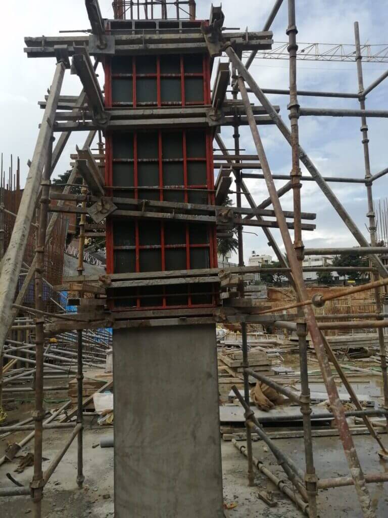 column box formwork installation image view